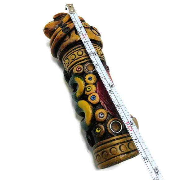 Kuripe Set Monkfish Applicator Snake Designs Peruvian Crafts Cusco